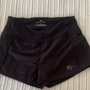 Maven Thread med women’sBlack Athletic Performance Shorts with Elastic Waistband